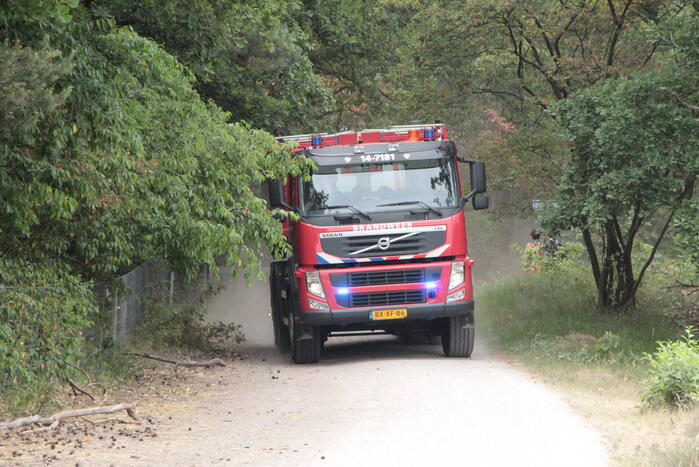 Brandweer groots gealarmeerd voor BBQ in bos