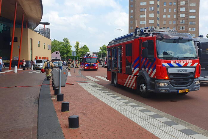 Brand in parkeergarage van UMCG