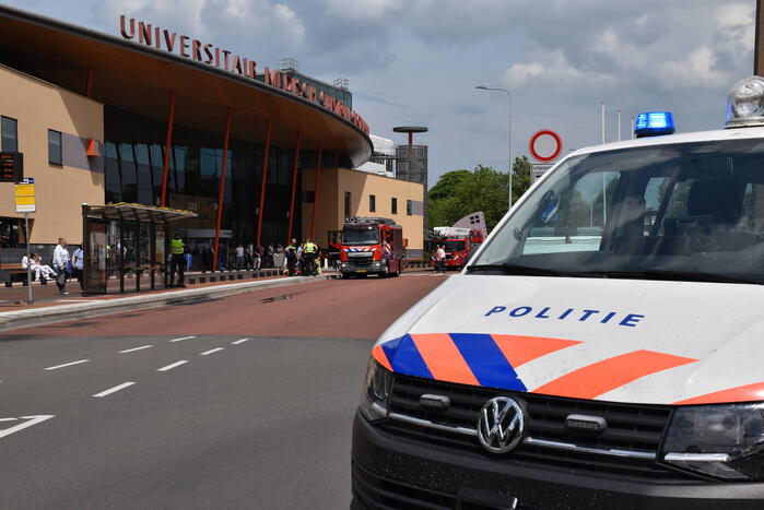 Brand in parkeergarage van UMCG