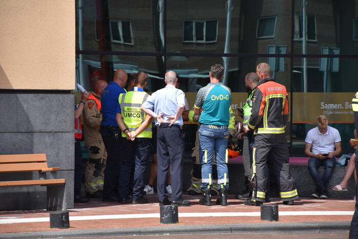 Brand in parkeergarage van UMCG