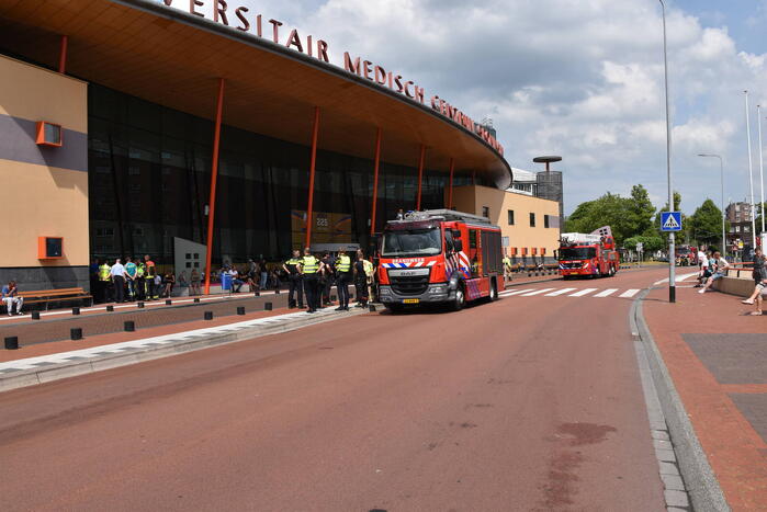 Brand in parkeergarage van UMCG