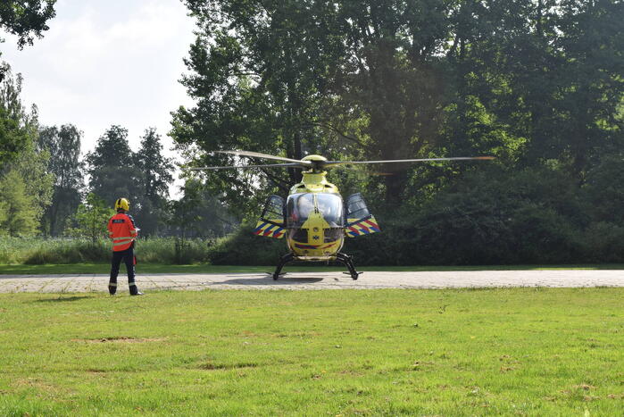 Traumahelikopter landt voor ongeval bij schoolgebouw De Morgenster