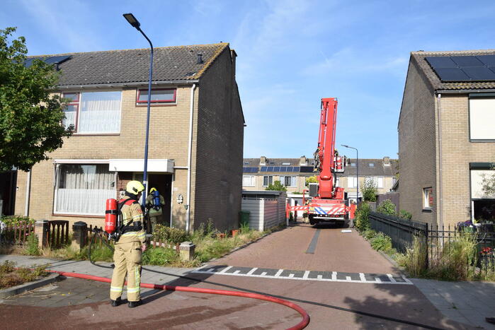 CV-ketel vat vlam op zolder van woning
