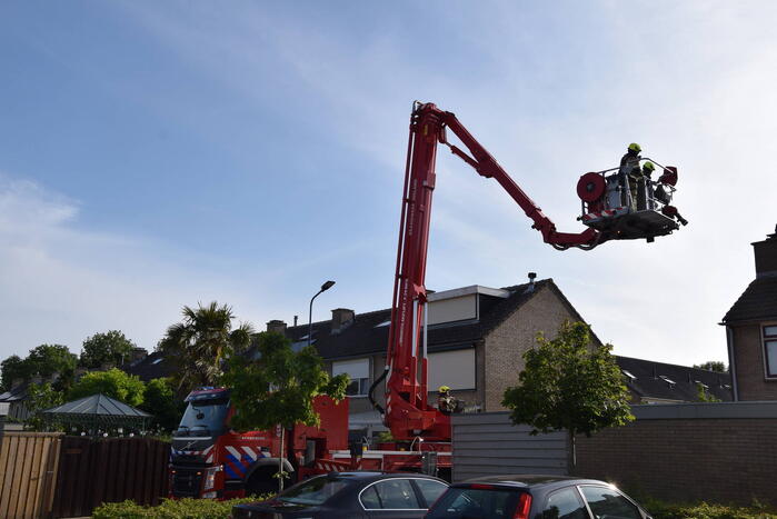 CV-ketel vat vlam op zolder van woning