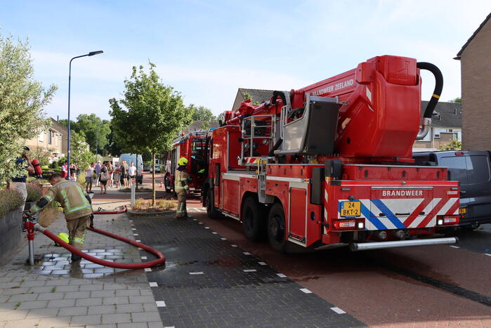 CV-ketel vat vlam op zolder van woning