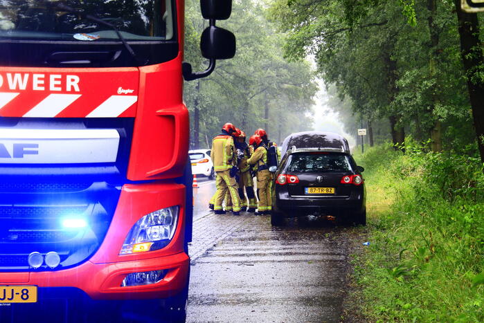 Autobrand blijkt oververhitte motor