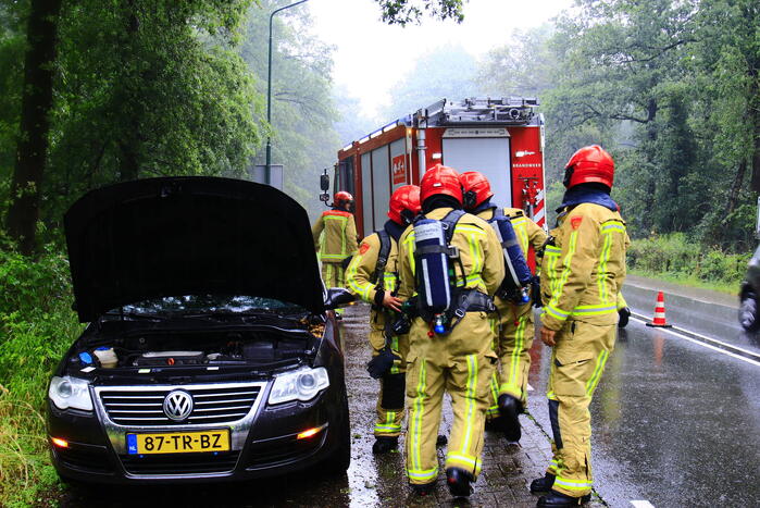 Autobrand blijkt oververhitte motor