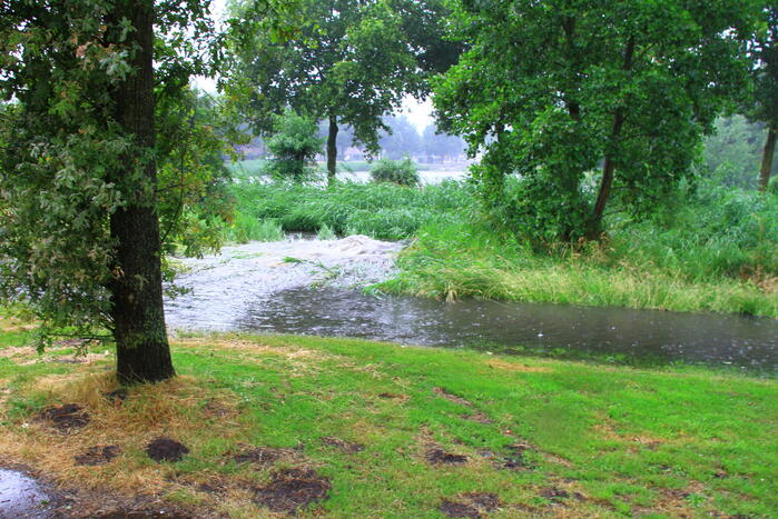 Wateroverlast door hevige regenval in Limburg