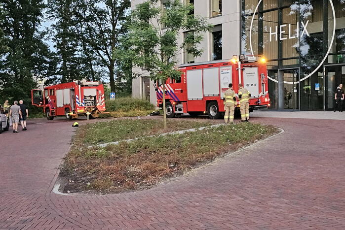 Brandweer ingezet na brandmelding gebouw