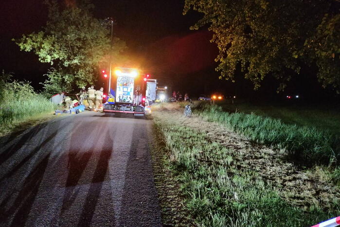 Gewonde en grote schade bij eenzijdig ongeval