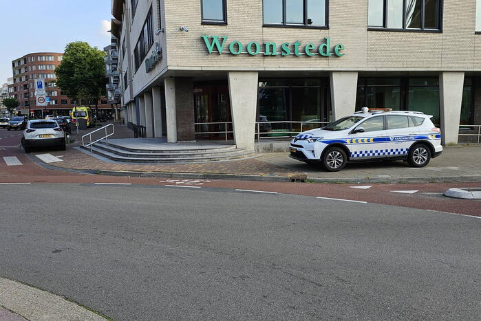 Fietsster komt ten val door schrikreactie