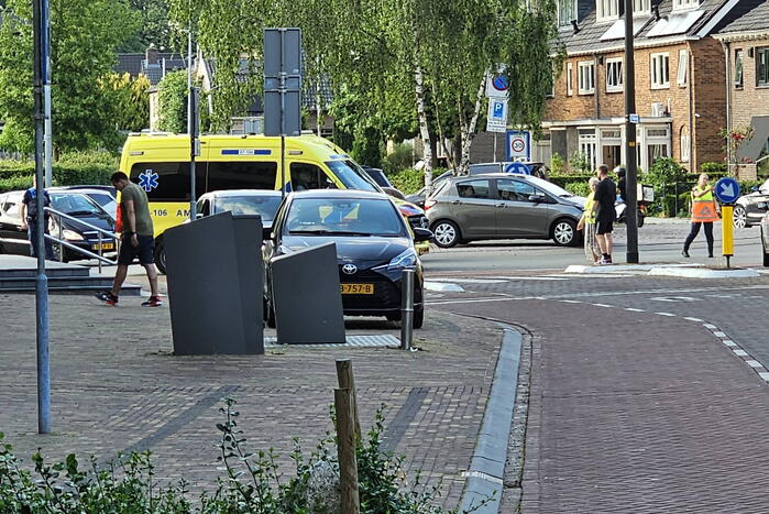 Fietsster komt ten val door schrikreactie