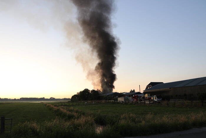 Grote brand in loods