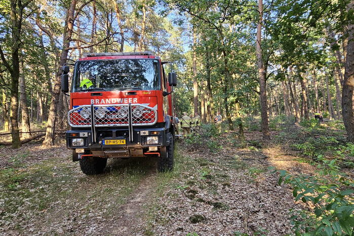 Opnieuw brand in bosgebied