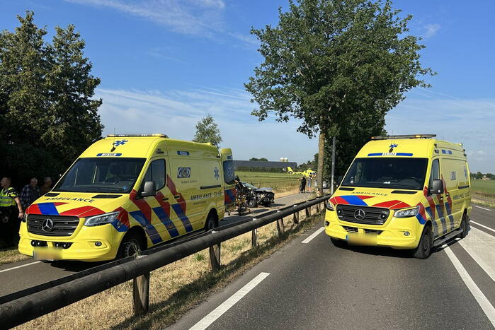 Twee gewonden bij eenzijdig ongeval