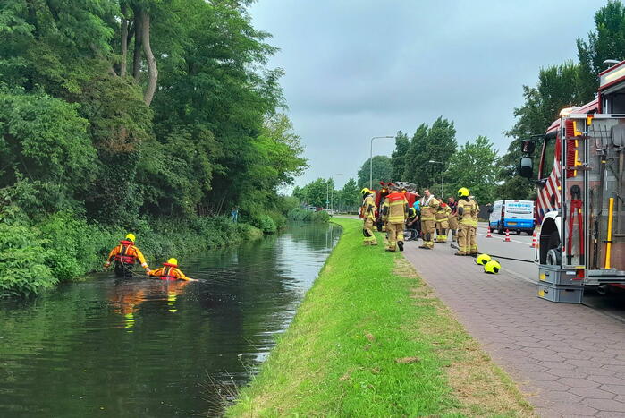 Zoekactie na vondst fiets aan waterkant