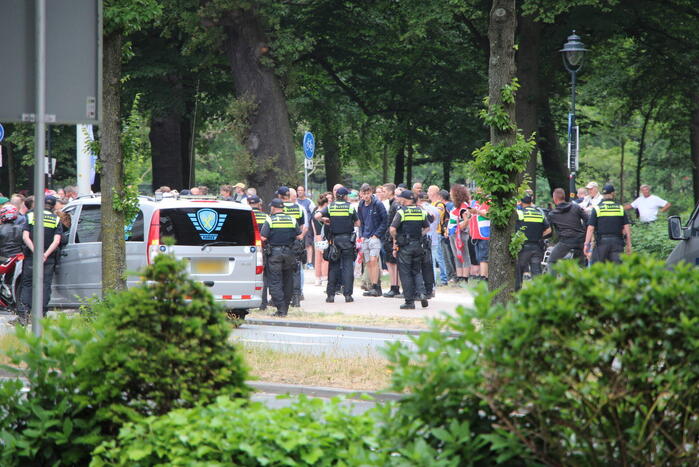 Politie massaal aanwezig bij boerenprotest