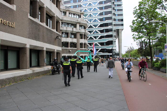 Politie massaal aanwezig bij boerenprotest