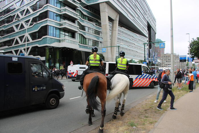 Politie massaal aanwezig bij boerenprotest