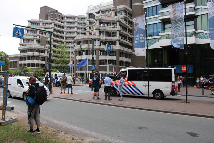 Politie massaal aanwezig bij boerenprotest