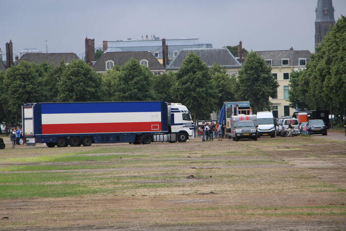 Politie massaal aanwezig bij boerenprotest