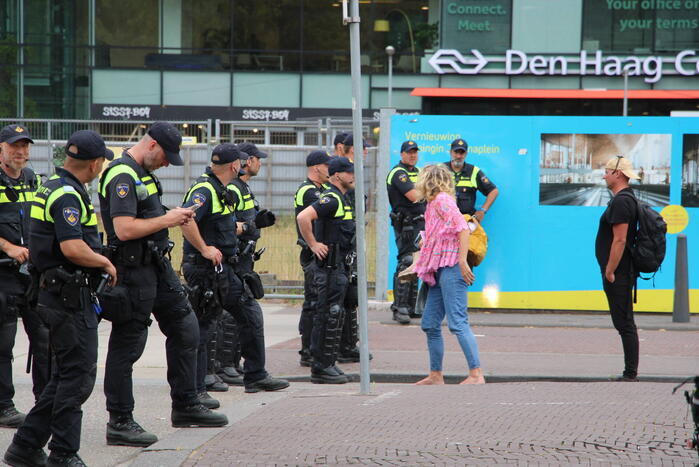 Politie massaal aanwezig bij boerenprotest