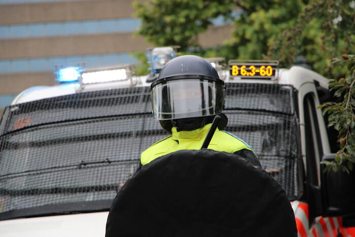 Politie massaal aanwezig bij boerenprotest