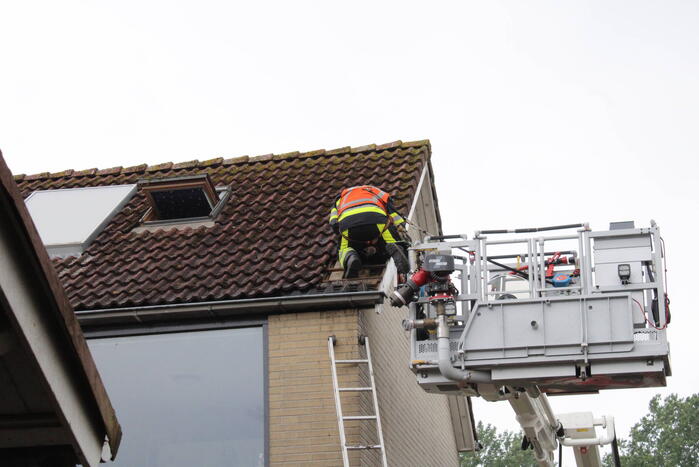 Brand in woning tijdens laswerkzaamheden