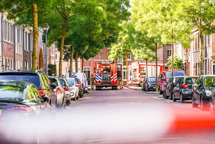 Hoogwerker door brand verwoest