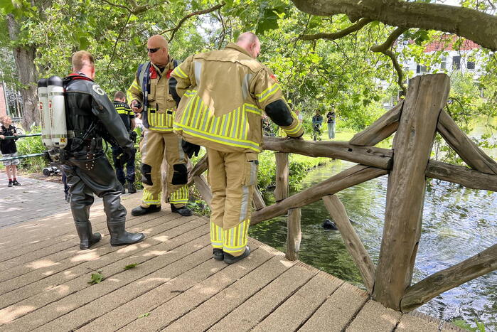 Zoekactie in water door verlaten scootmobiel
