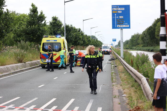 Fatbiker zwaargewond bij aanrijding met auto