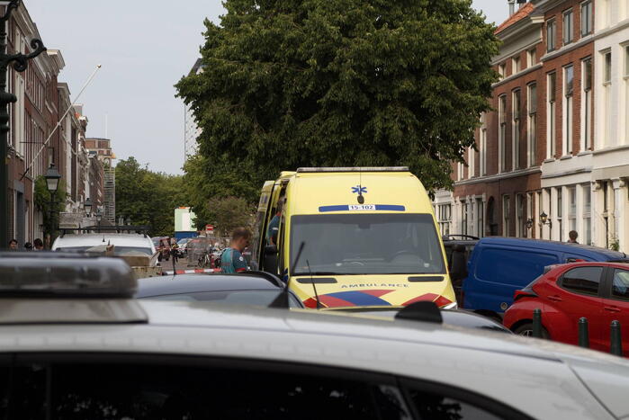 Straat afgezet na incident, traumahelikopter ingezet