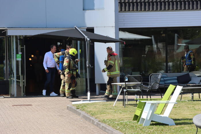 Brandgerucht in interieurwinkel