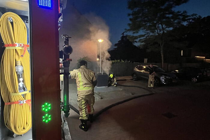 Brand in ondergrondse container