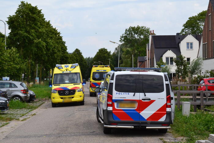 Weg afgesloten vanwege inzet traumahelikopter