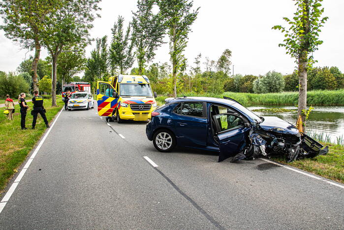 Gewonde nadat dronken persoon tegen boom rijdt