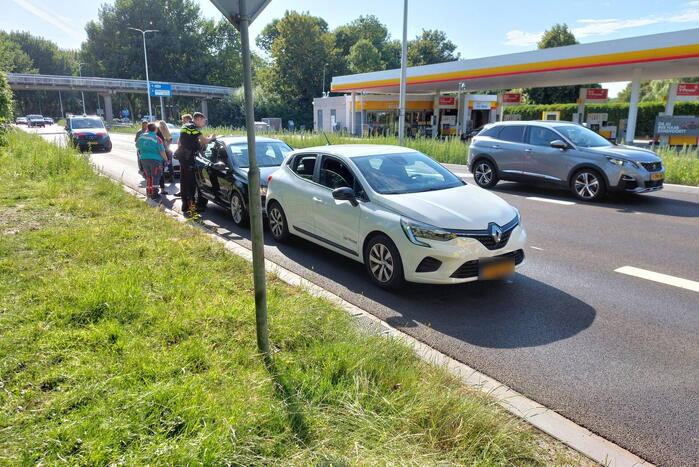 Schade bij ongeval tussen twee voertuigen
