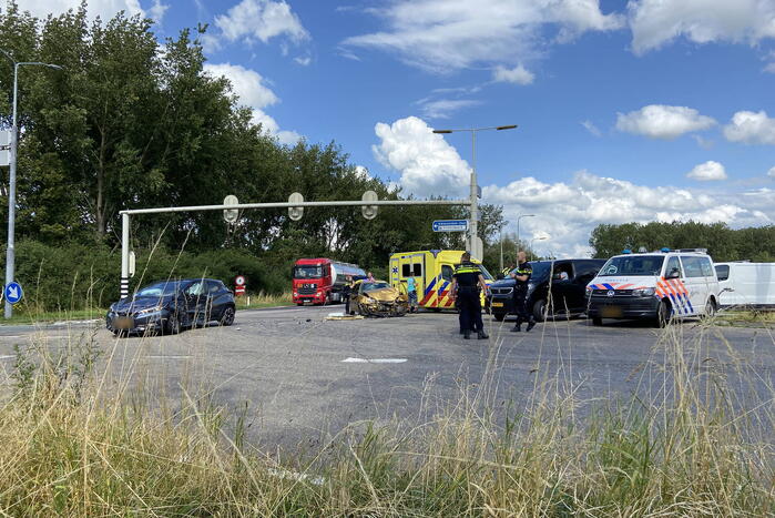 Gewonde bij flinke aanrijding