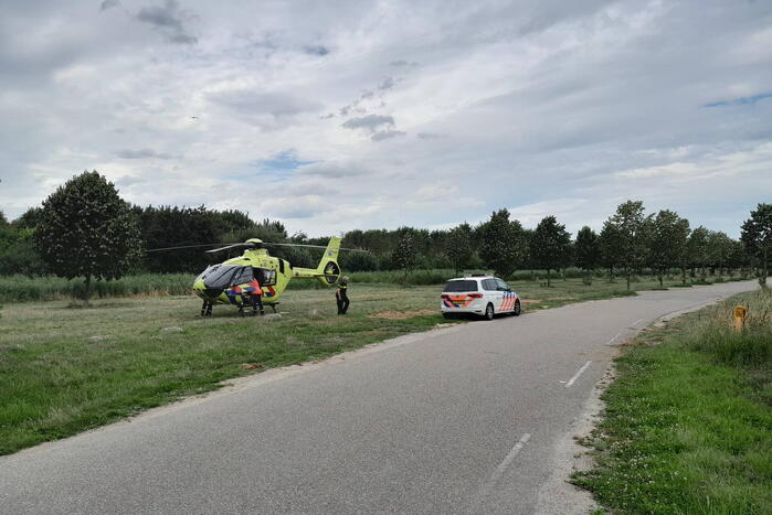 Traumahelikopter landt in sandelingenpark