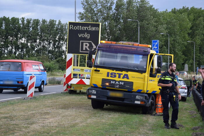 Voertuigen in botsing op kruising