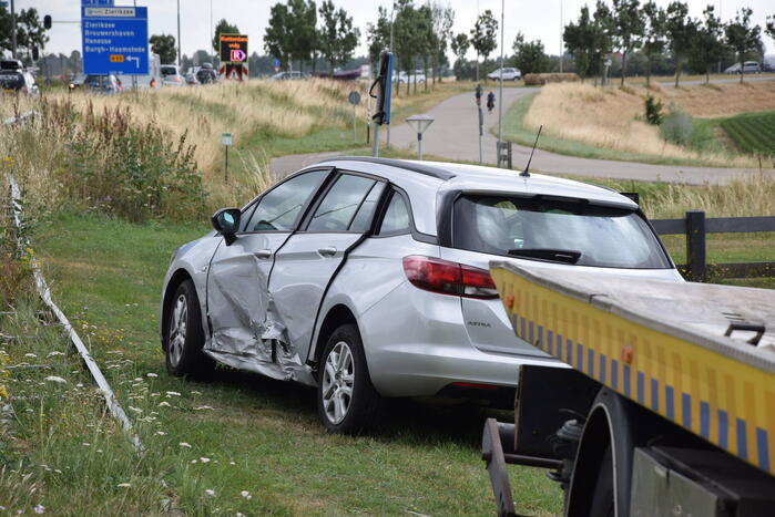 Voertuigen in botsing op kruising