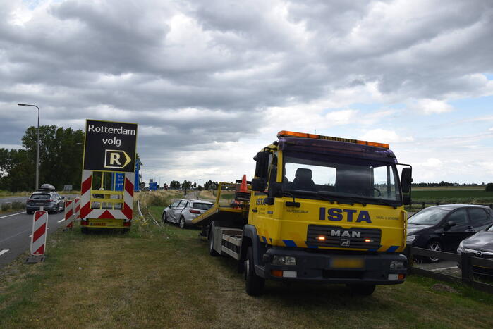 Voertuigen in botsing op kruising