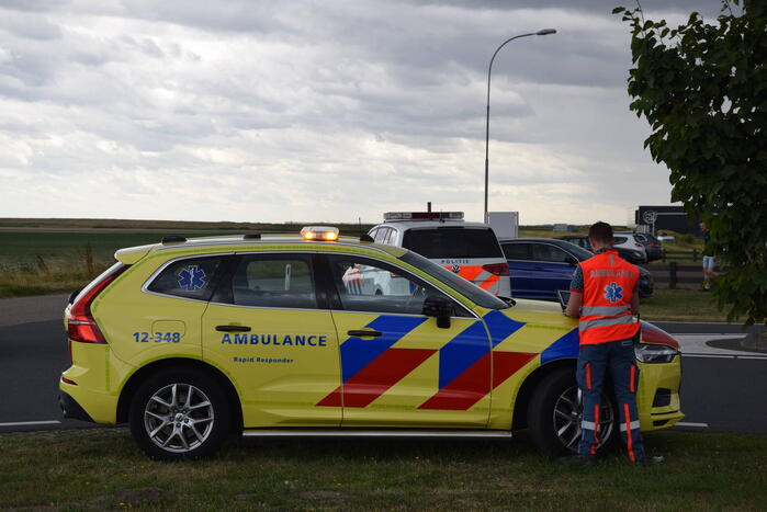 Voertuigen in botsing op kruising