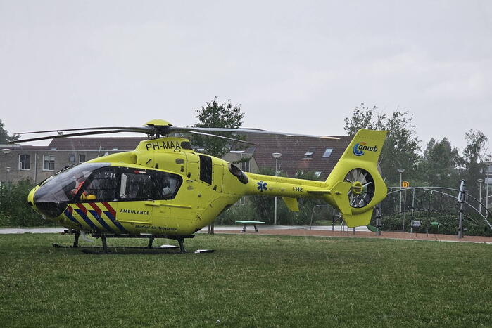 Traumahelikopter ingezet voor incident in supermarkt