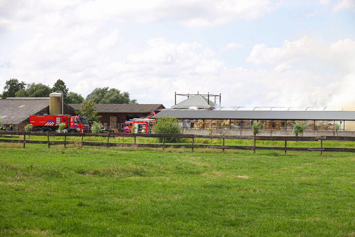 Flinke brand bij agrarisch bedrijf