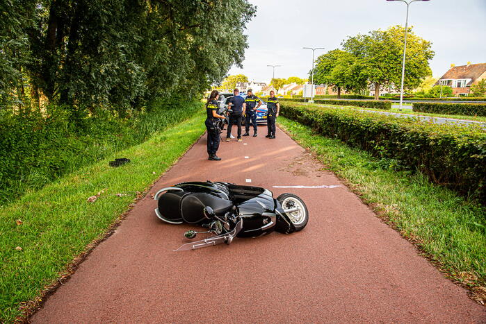 Scooterrijder ernstig gewond bij eenzijdig ongeval
