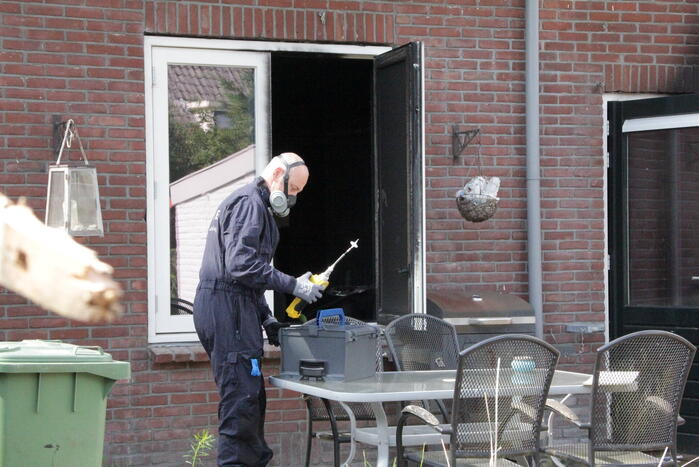 Forensisch onderzoek naar oorzaak woningbrand