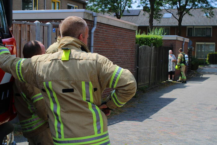 Gevaarlijk stof omgevallen in schuur