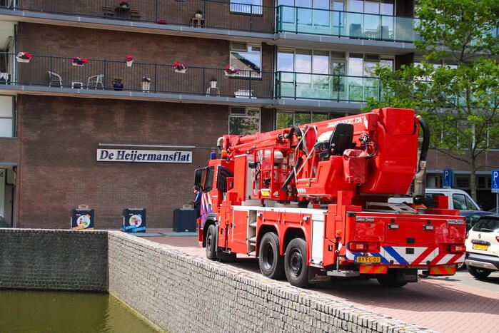 Brand op balkon Heijermansflat