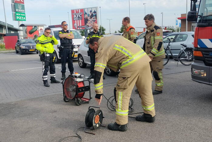KFC ontruimd vanwege lekkage CO2 cilinder